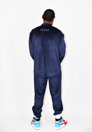 Logo Velour Striped Tracksuit